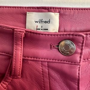 Wilfred Melina pink vegan leather pants